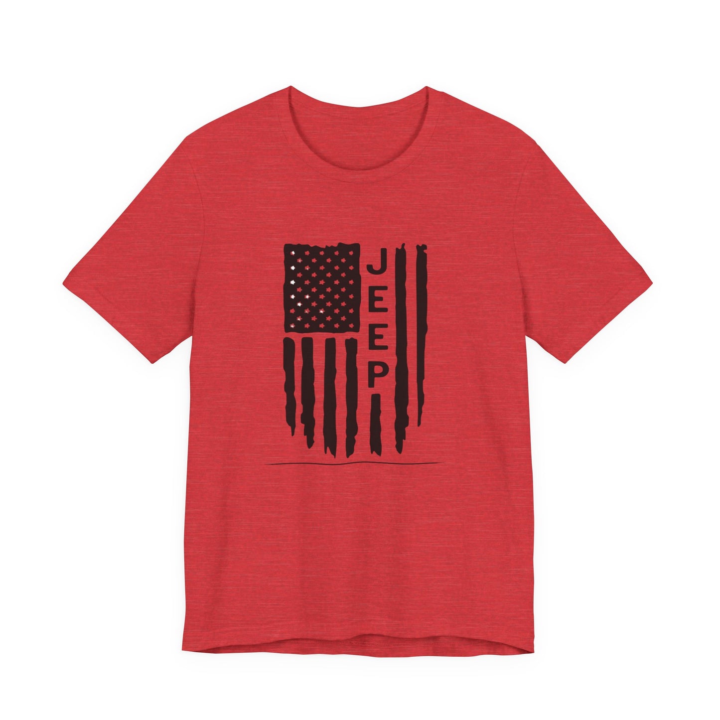 Jeep American Flag T‑Shirt — Distressed USA Off‑Road Tee