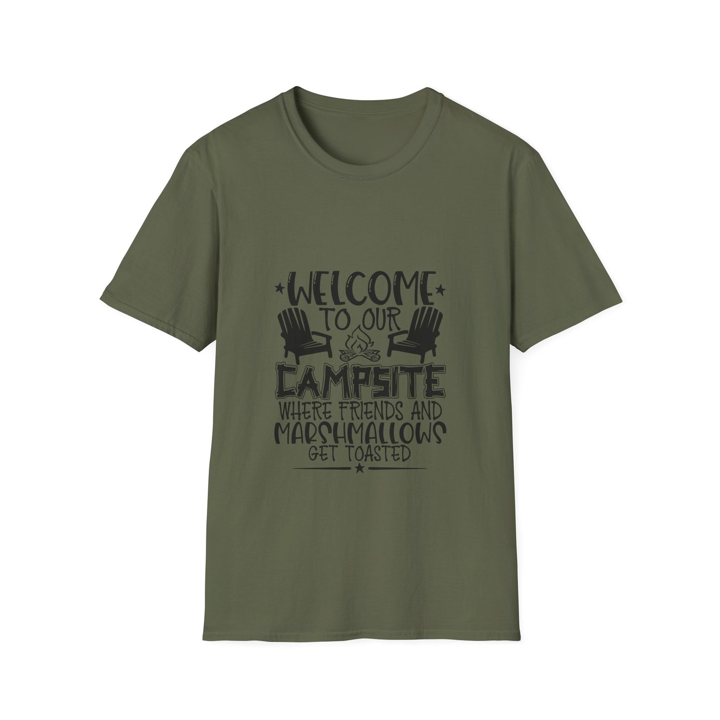 Welcome to our Campsite Unisex Softstyle T-Shirt