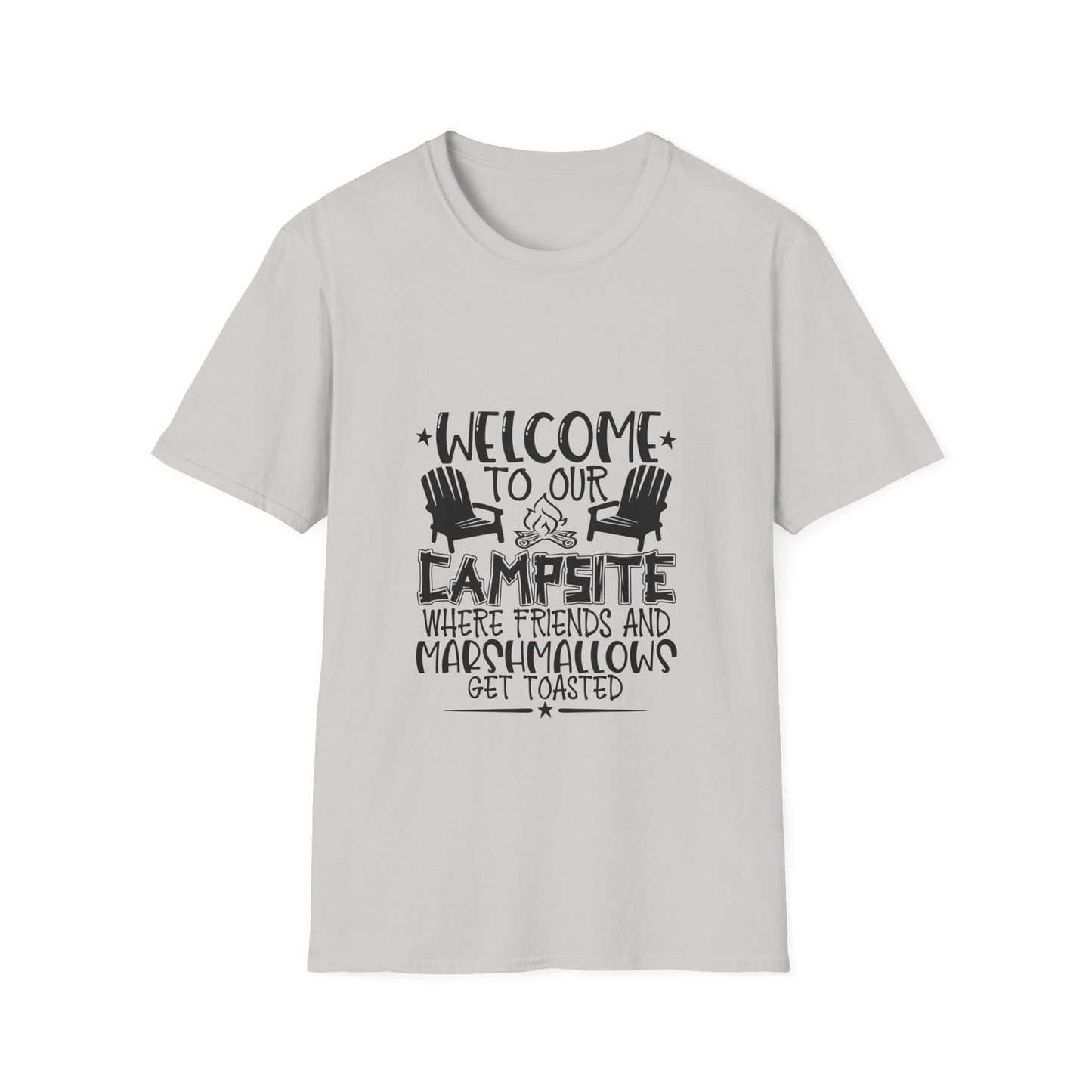 Welcome to our Campsite Unisex Softstyle T-Shirt
