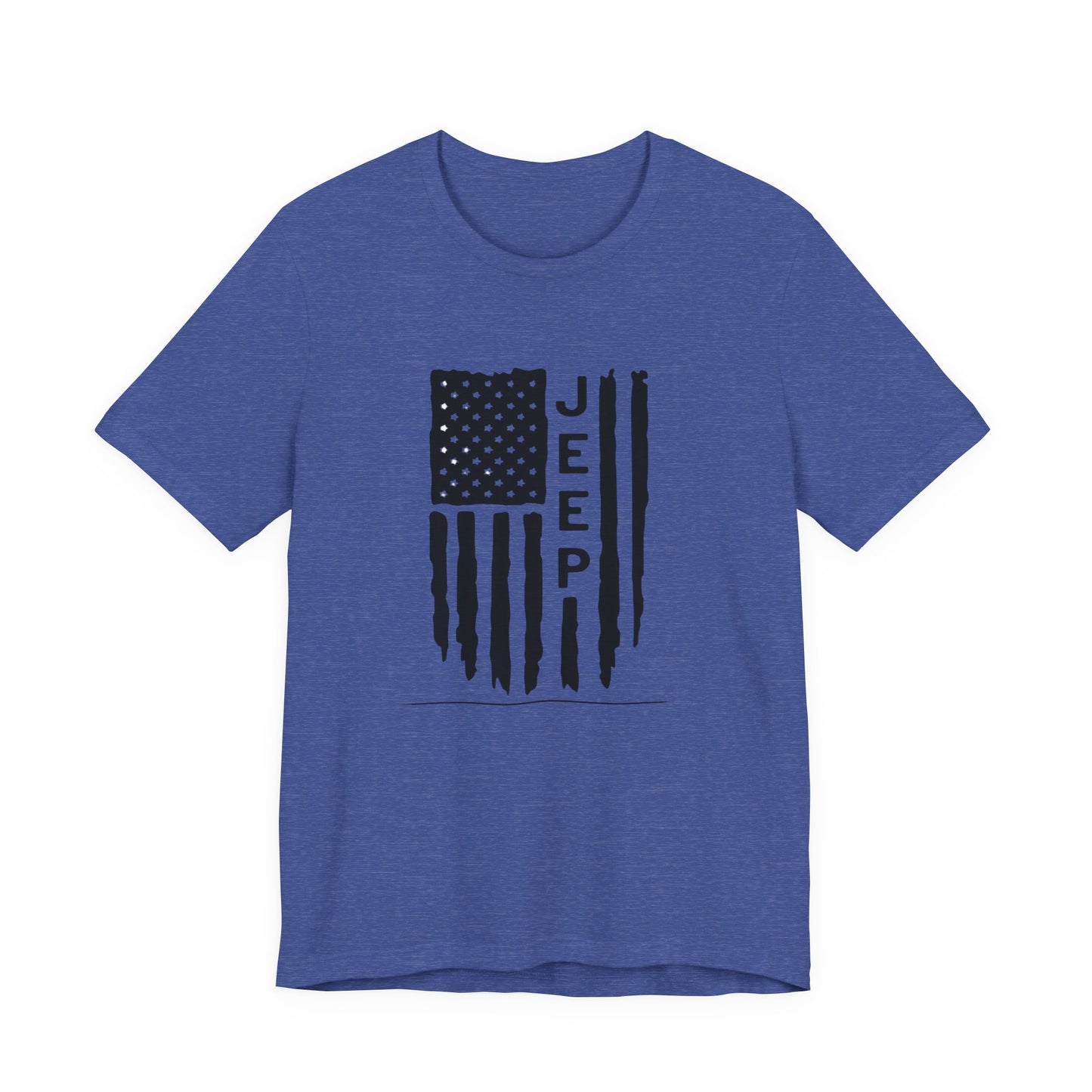 Jeep American Flag T‑Shirt — Distressed USA Off‑Road Tee