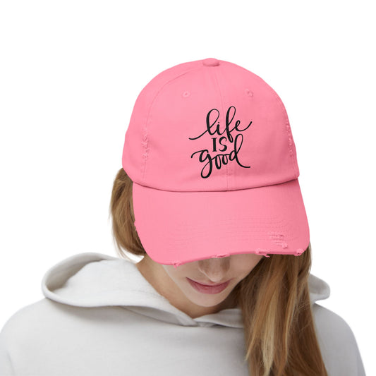 Life Is Good Distressed Baseball Cap