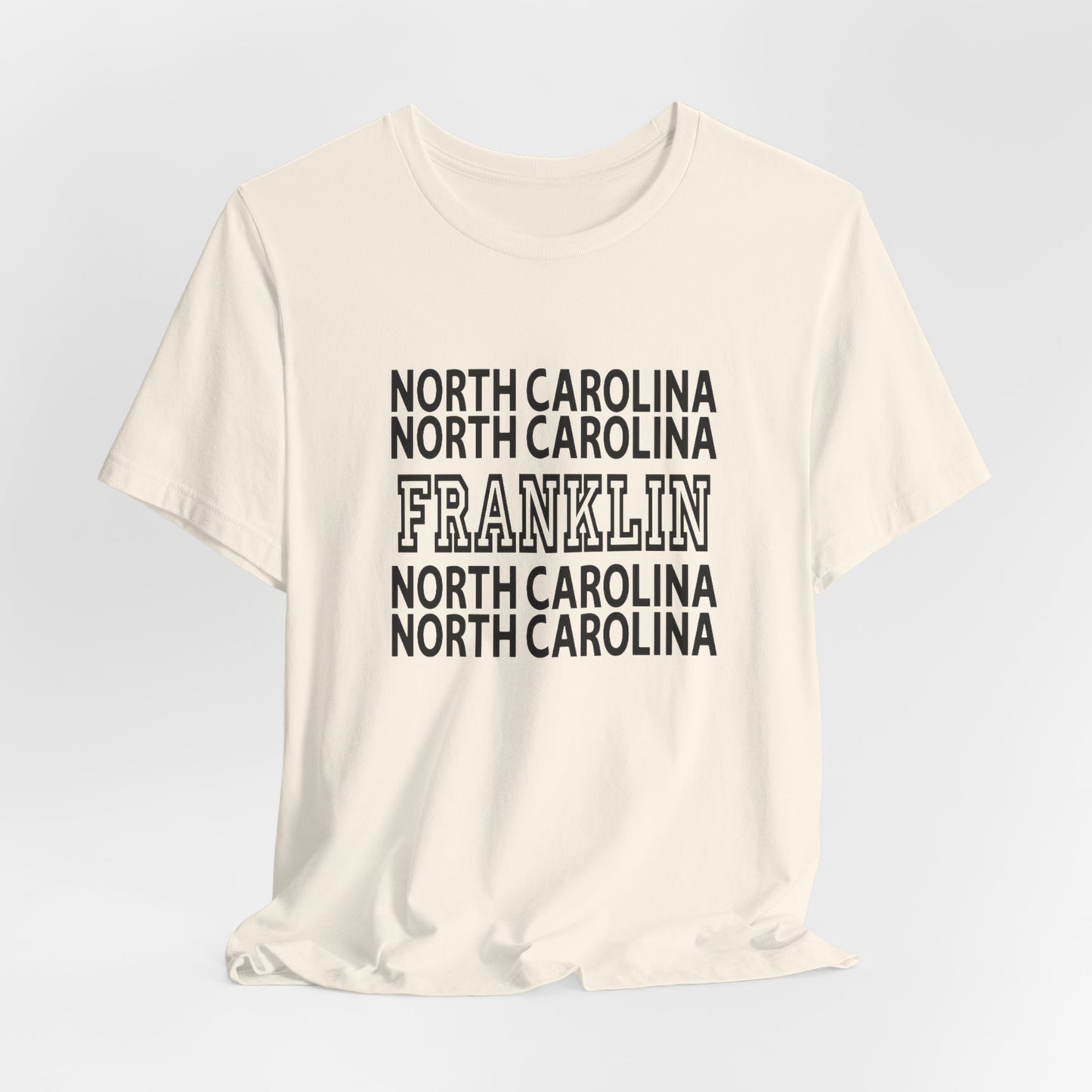 North Carolina Franklin Tee — Vintage State Town Graphic T-Shirt