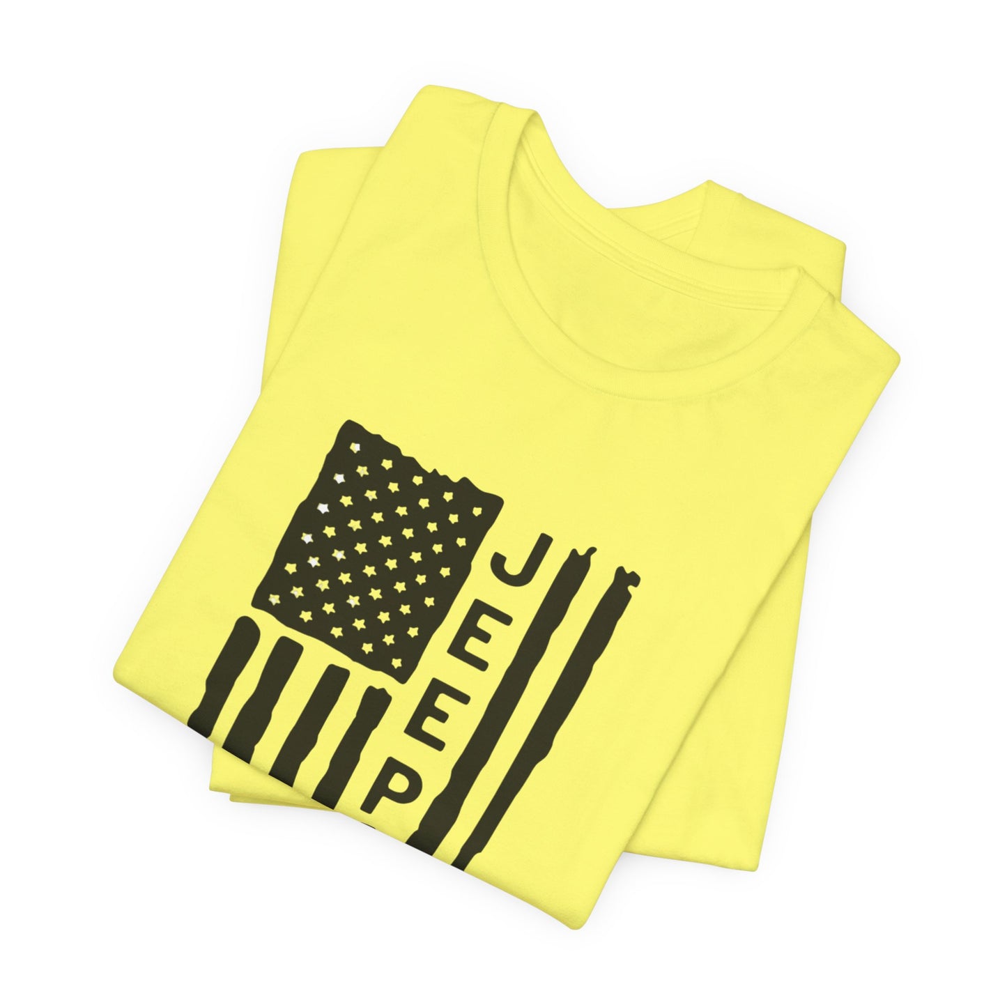 Jeep American Flag T‑Shirt — Distressed USA Off‑Road Tee