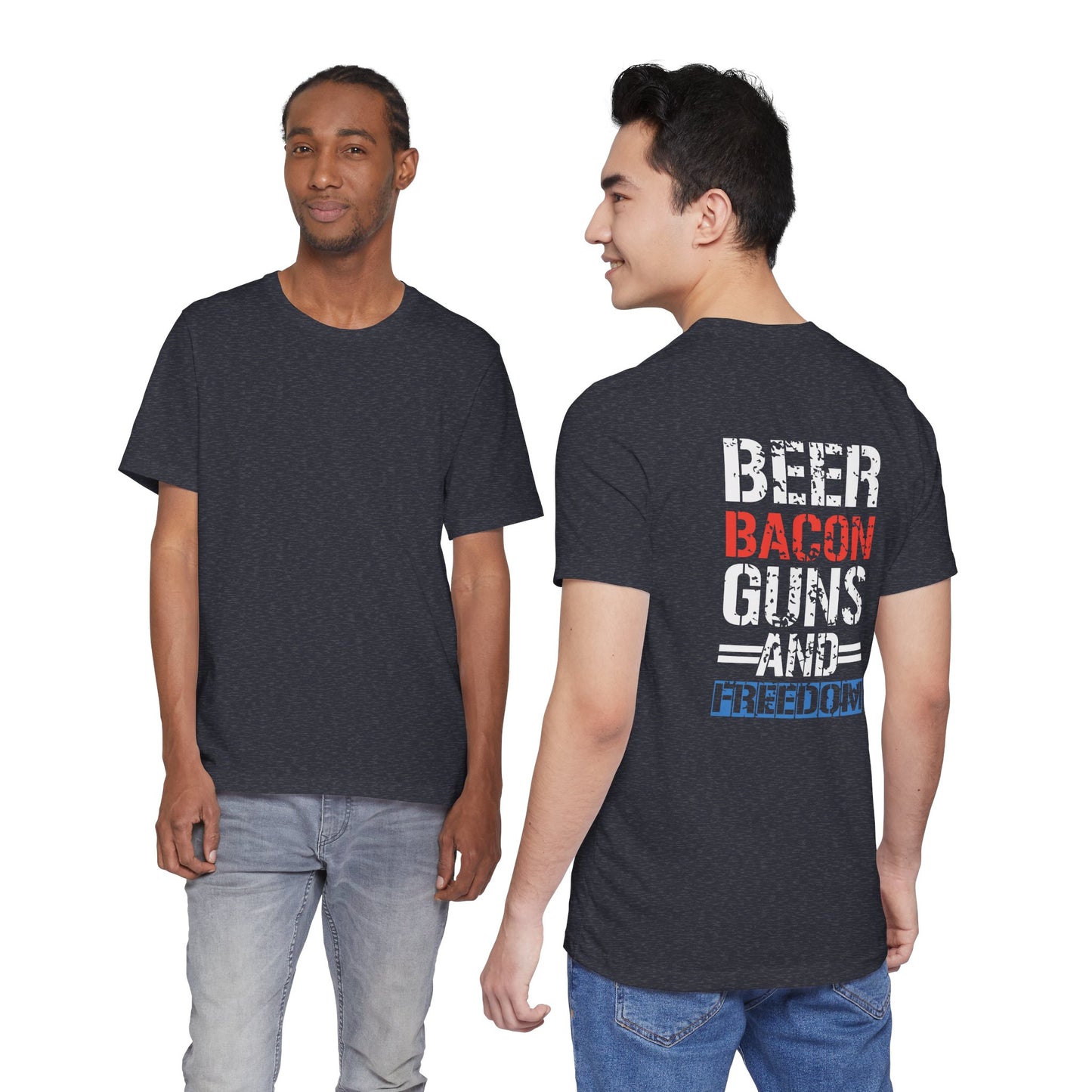 Beer, Bacon, Guns & Freedom Unisex Short Sleeve Tee