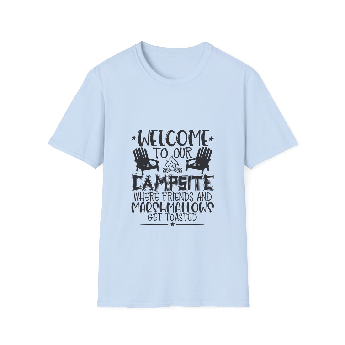 Welcome to our Campsite Unisex Softstyle T-Shirt