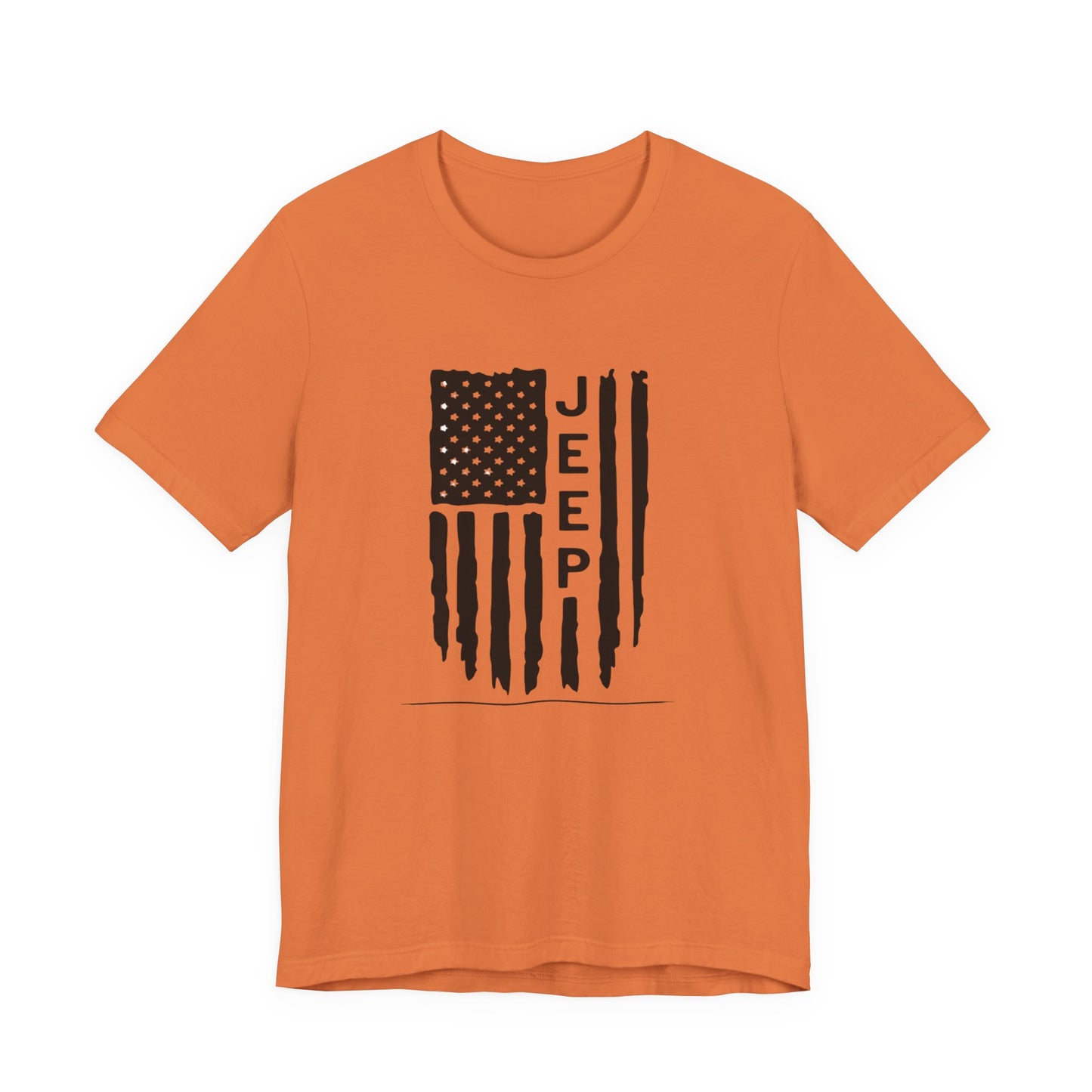 Jeep American Flag T‑Shirt — Distressed USA Off‑Road Tee