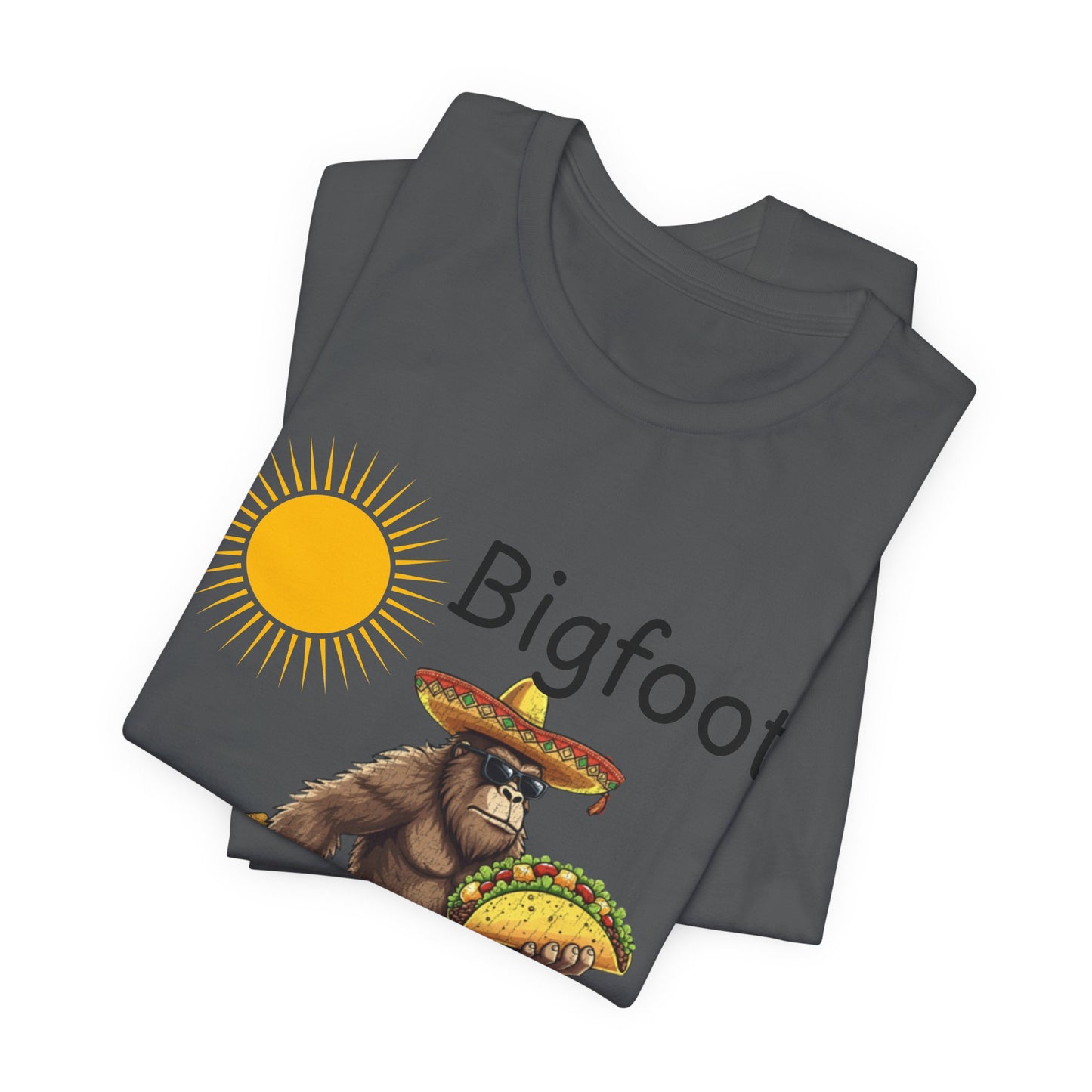 Bigfoot Loves Tacos T-Shirt — Funny Sasquatch Taco Tee