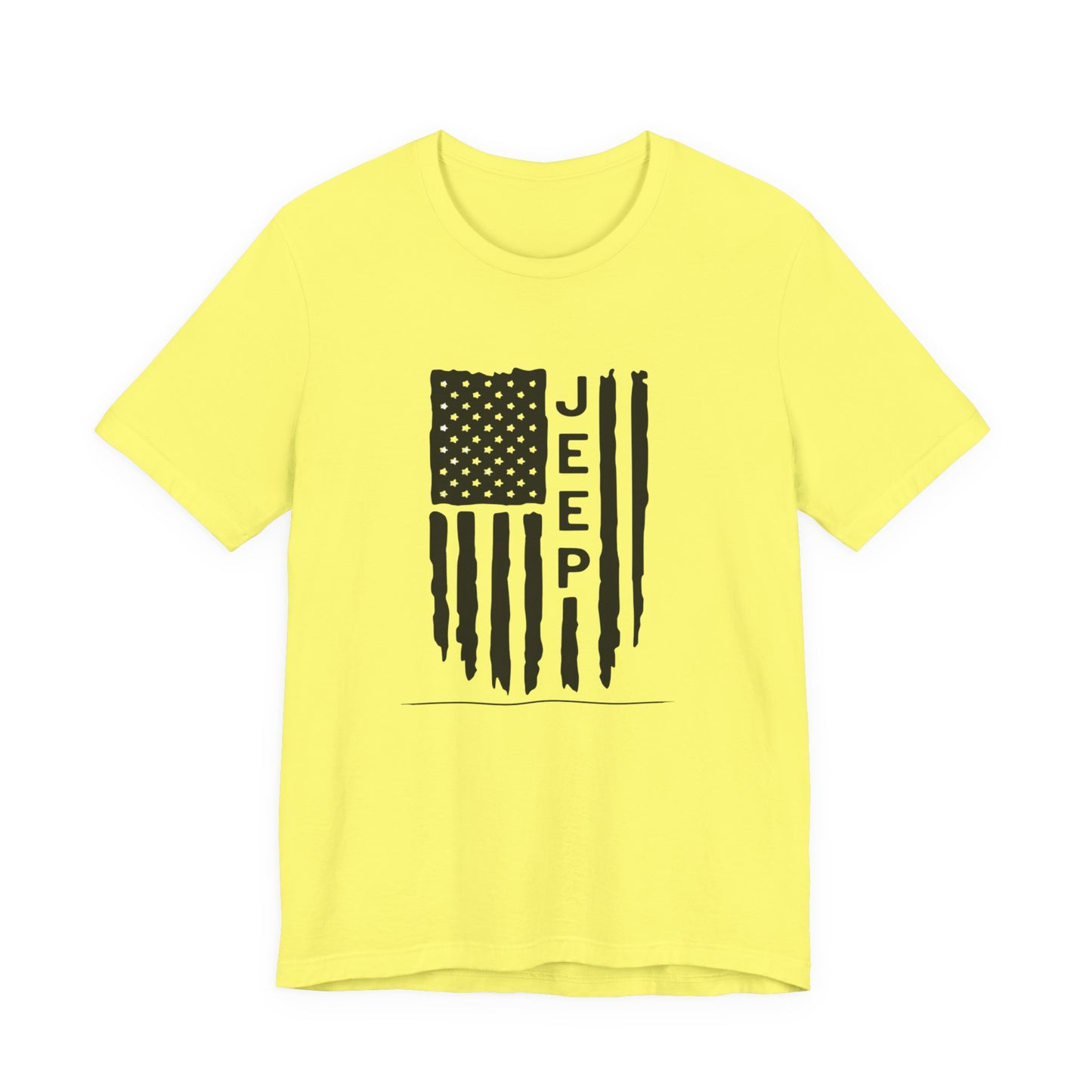 Jeep American Flag T‑Shirt — Distressed USA Off‑Road Tee