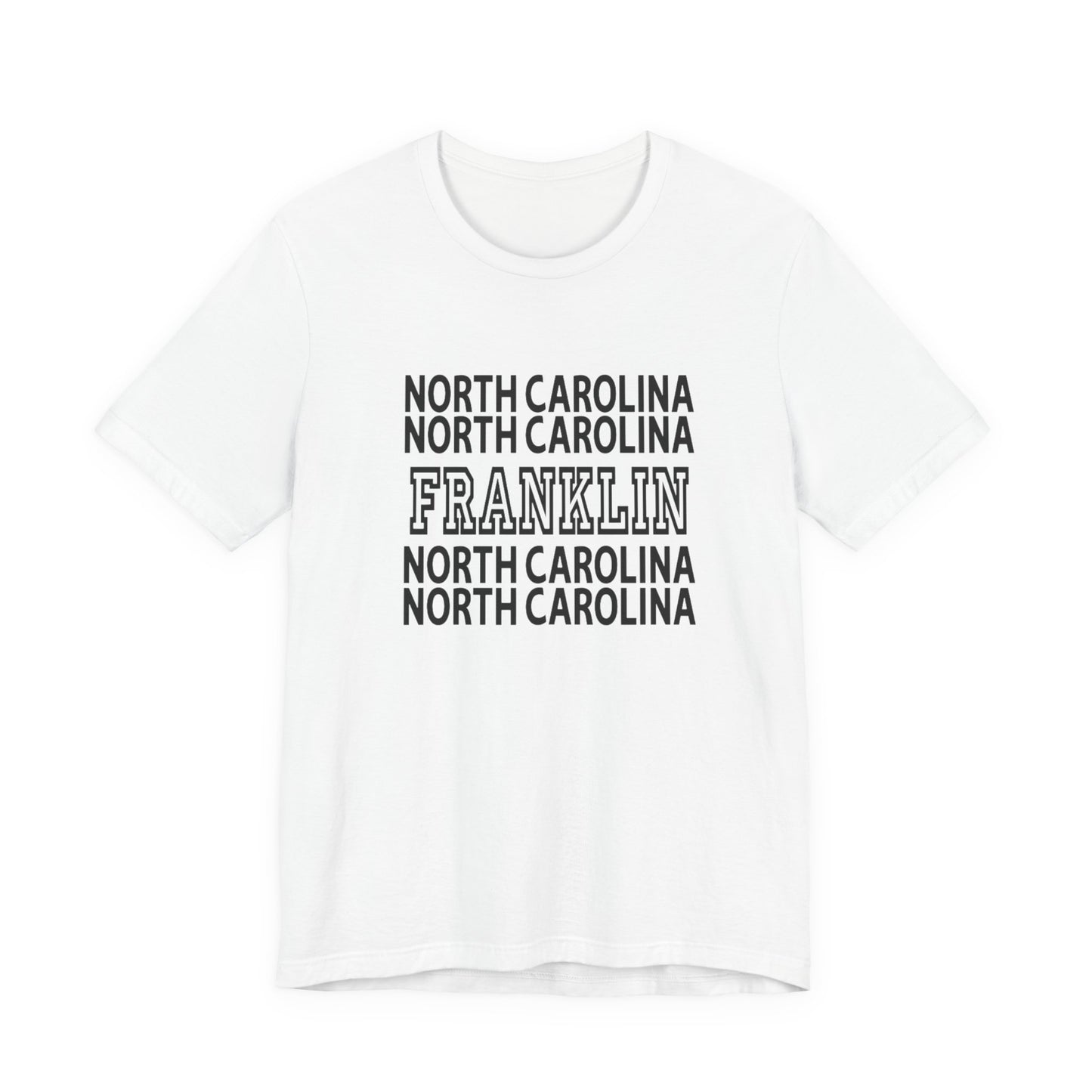 North Carolina Franklin Tee — Vintage State Town Graphic T-Shirt