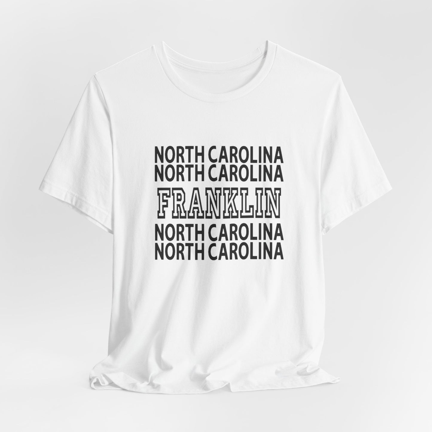 North Carolina Franklin Tee — Vintage State Town Graphic T-Shirt