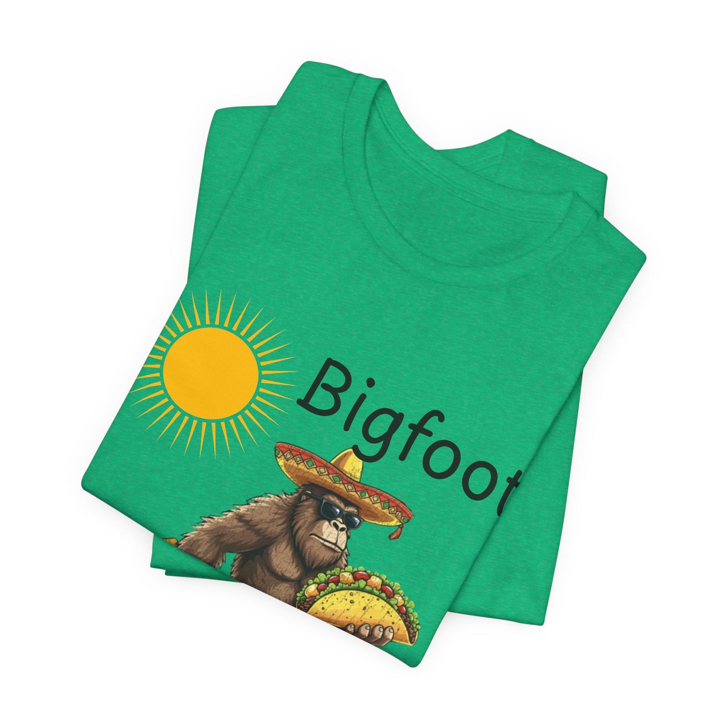 Bigfoot Loves Tacos T-Shirt — Funny Sasquatch Taco Tee