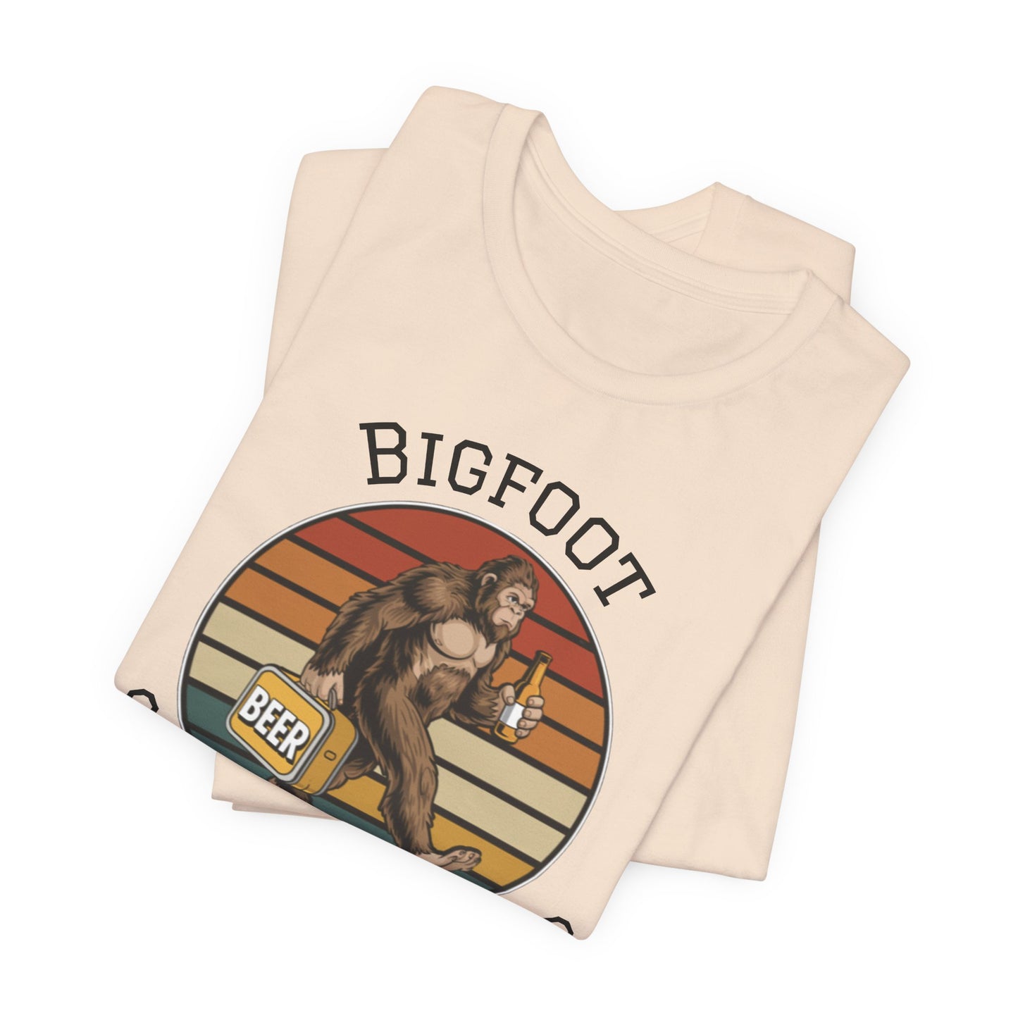 Bigfoot Stole My Beer T-Shirt – Funny Sasquatch Retro Beer Tee