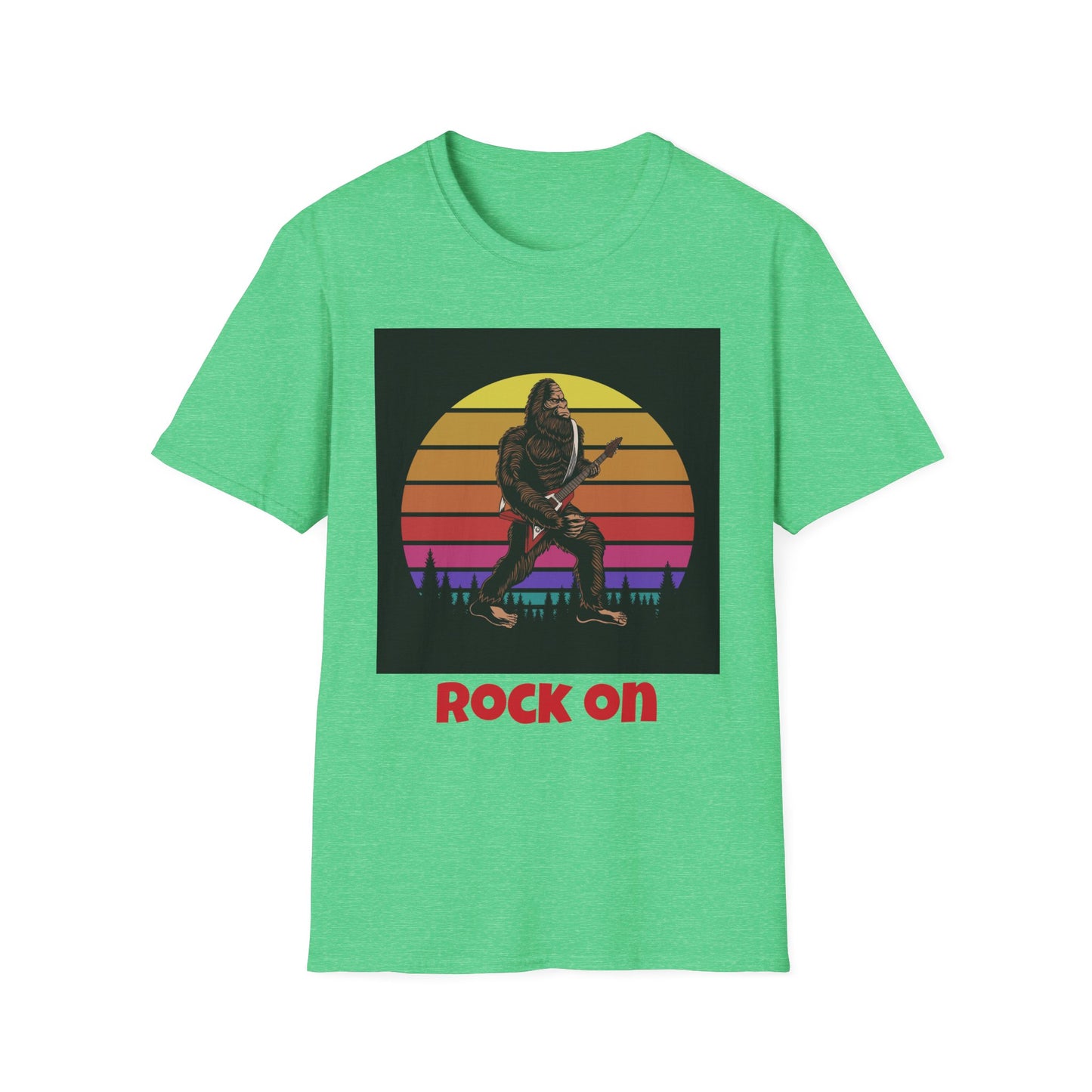 Bigfoot Playing Guitar "Rock On" - Unisex