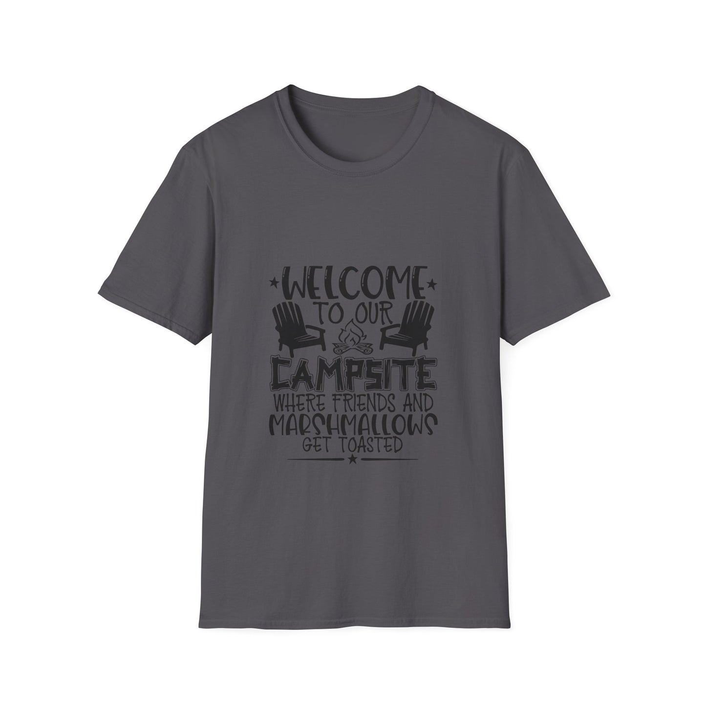 Welcome to our Campsite Unisex Softstyle T-Shirt