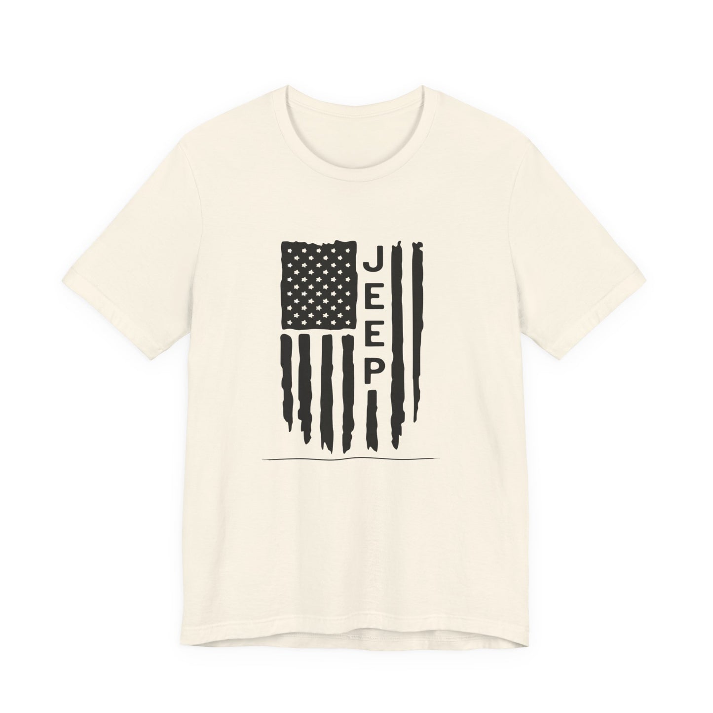 Jeep American Flag T‑Shirt — Distressed USA Off‑Road Tee