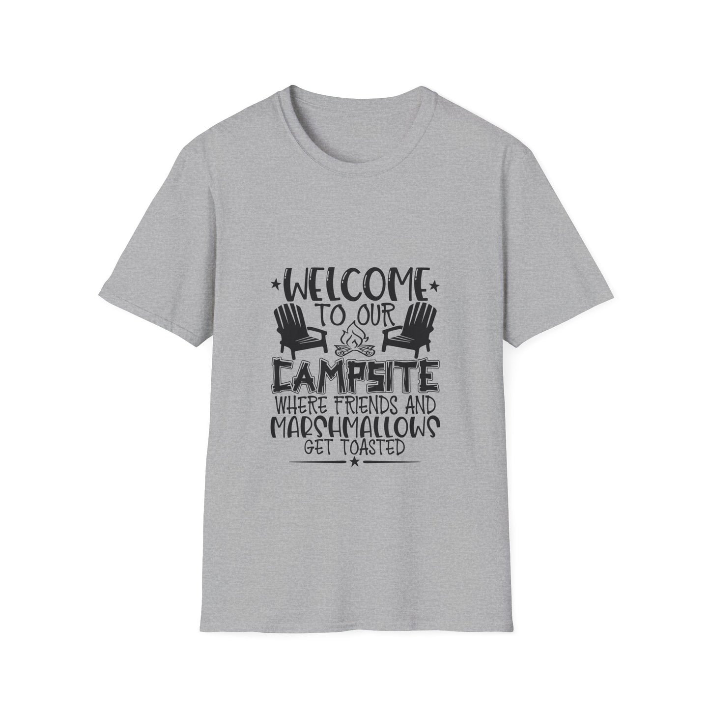 Welcome to our Campsite Unisex Softstyle T-Shirt