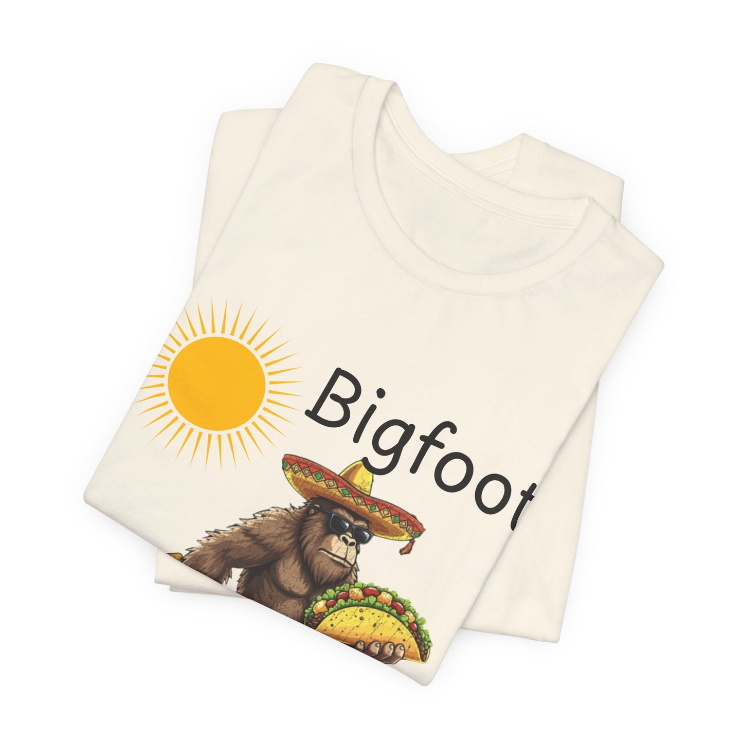 Bigfoot Loves Tacos T-Shirt — Funny Sasquatch Taco Tee