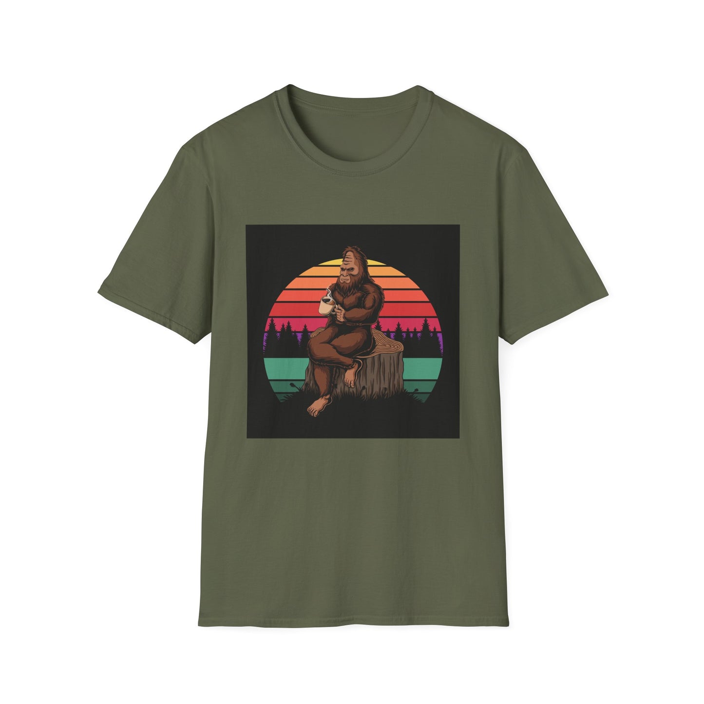 Bigfoot enjoying his coffee - Unisex