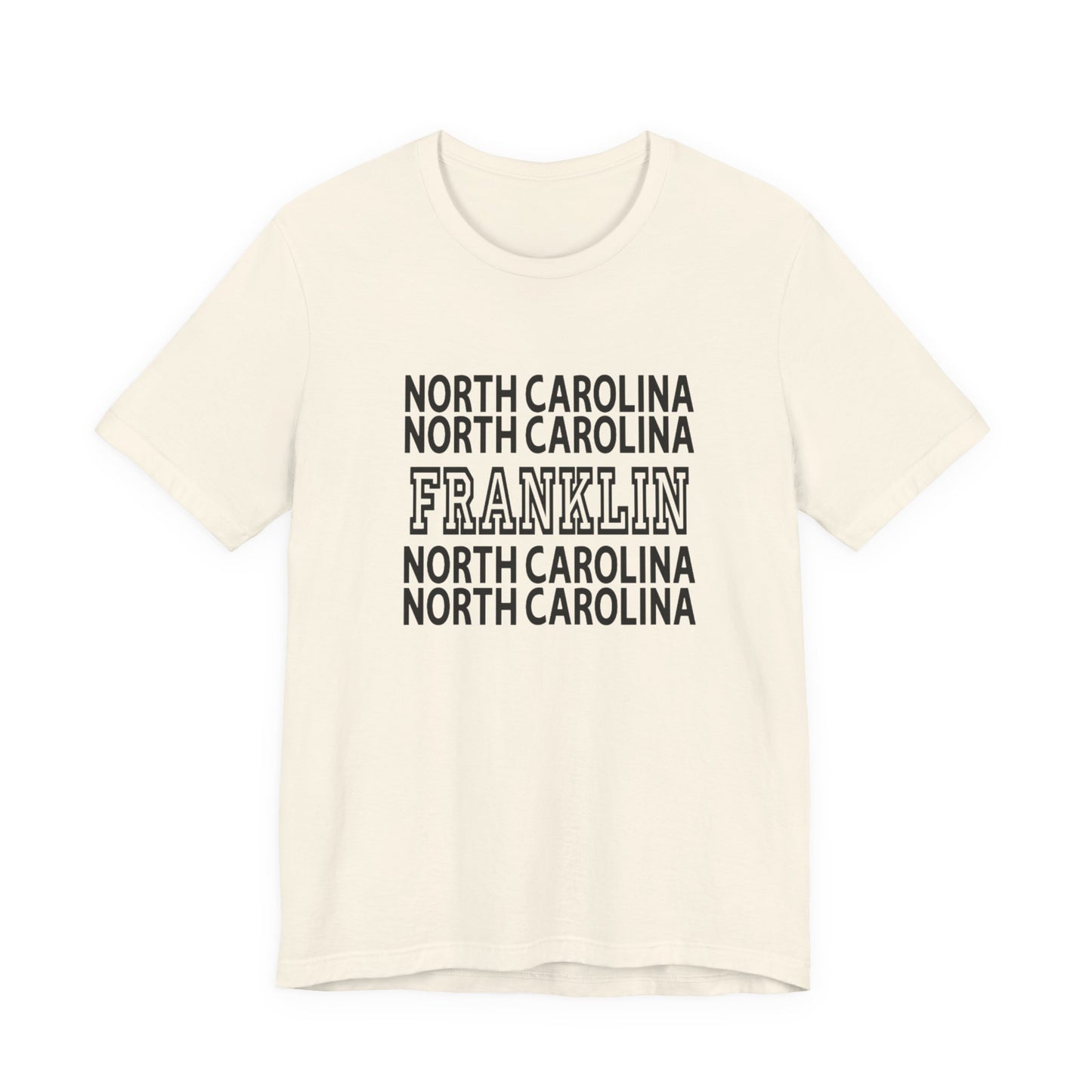 North Carolina Franklin Tee — Vintage State Town Graphic T-Shirt