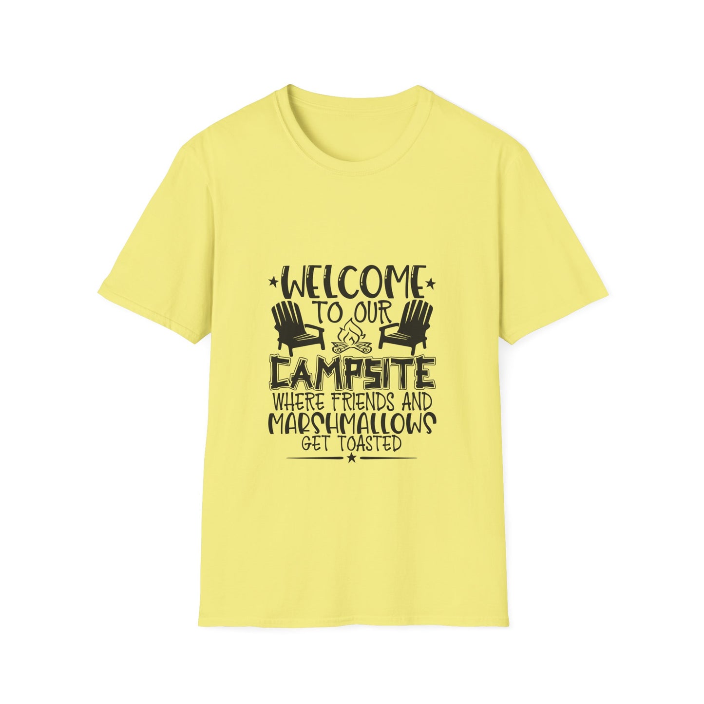 Welcome to our Campsite Unisex Softstyle T-Shirt