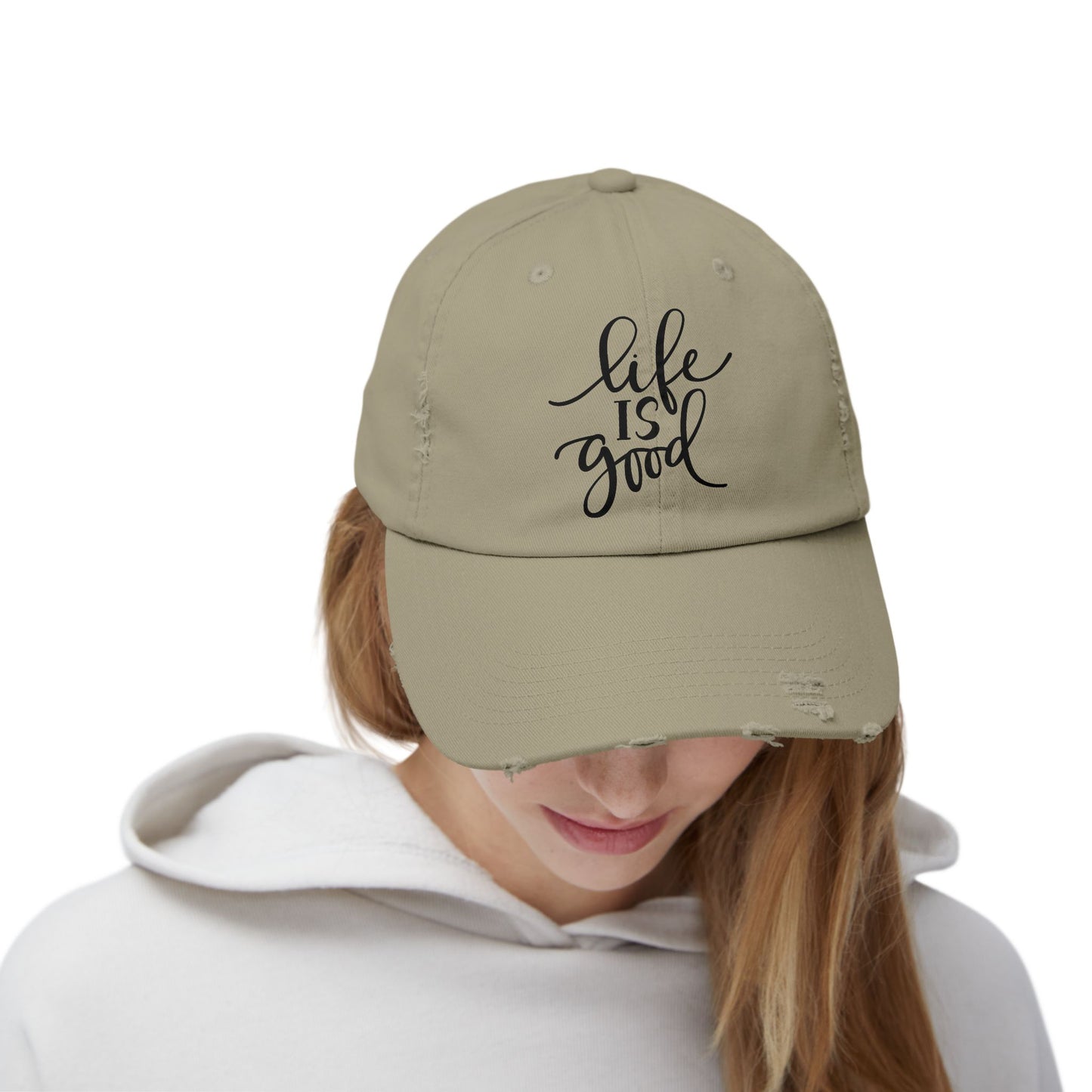 Life Is Good Distressed Baseball Cap