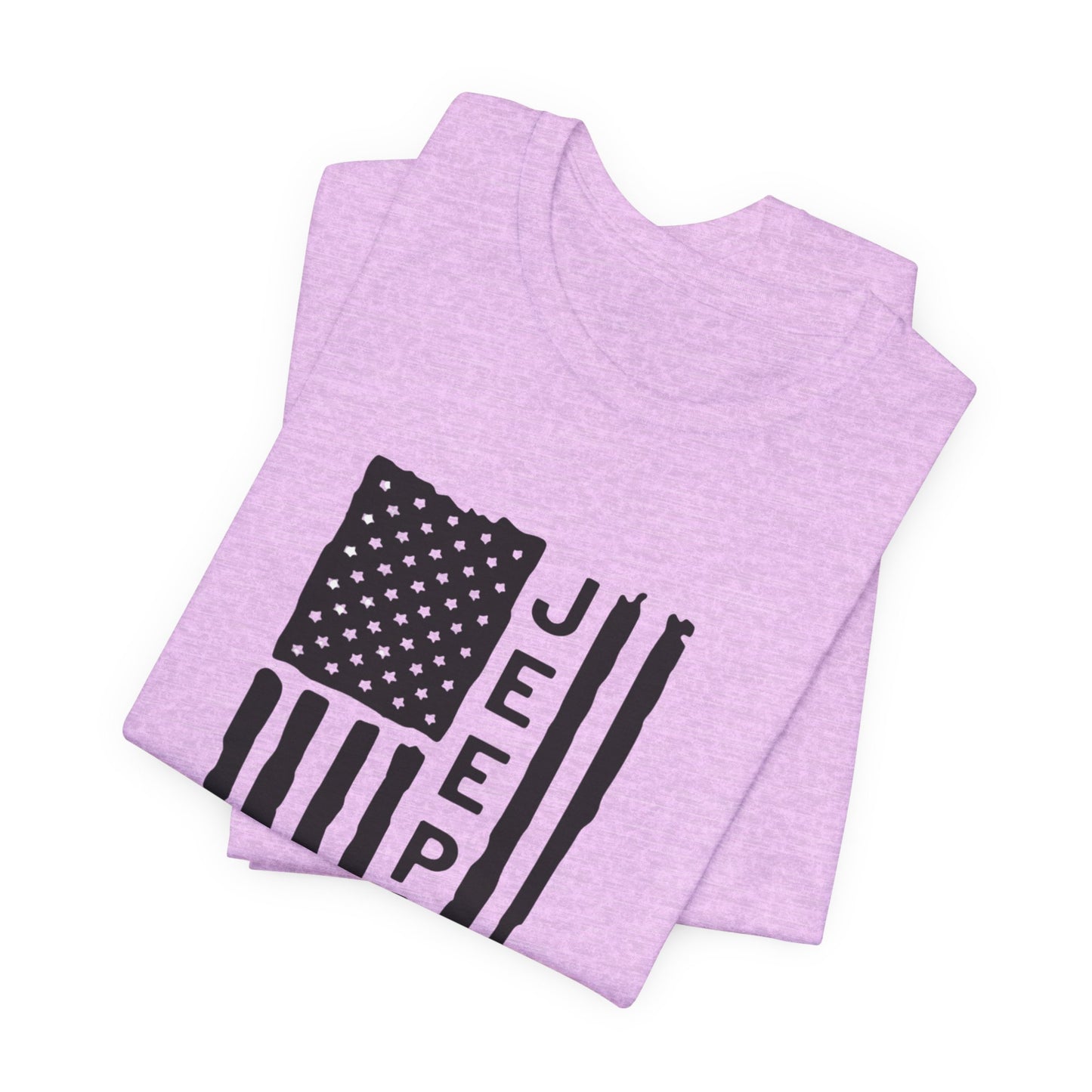 Jeep American Flag T‑Shirt — Distressed USA Off‑Road Tee