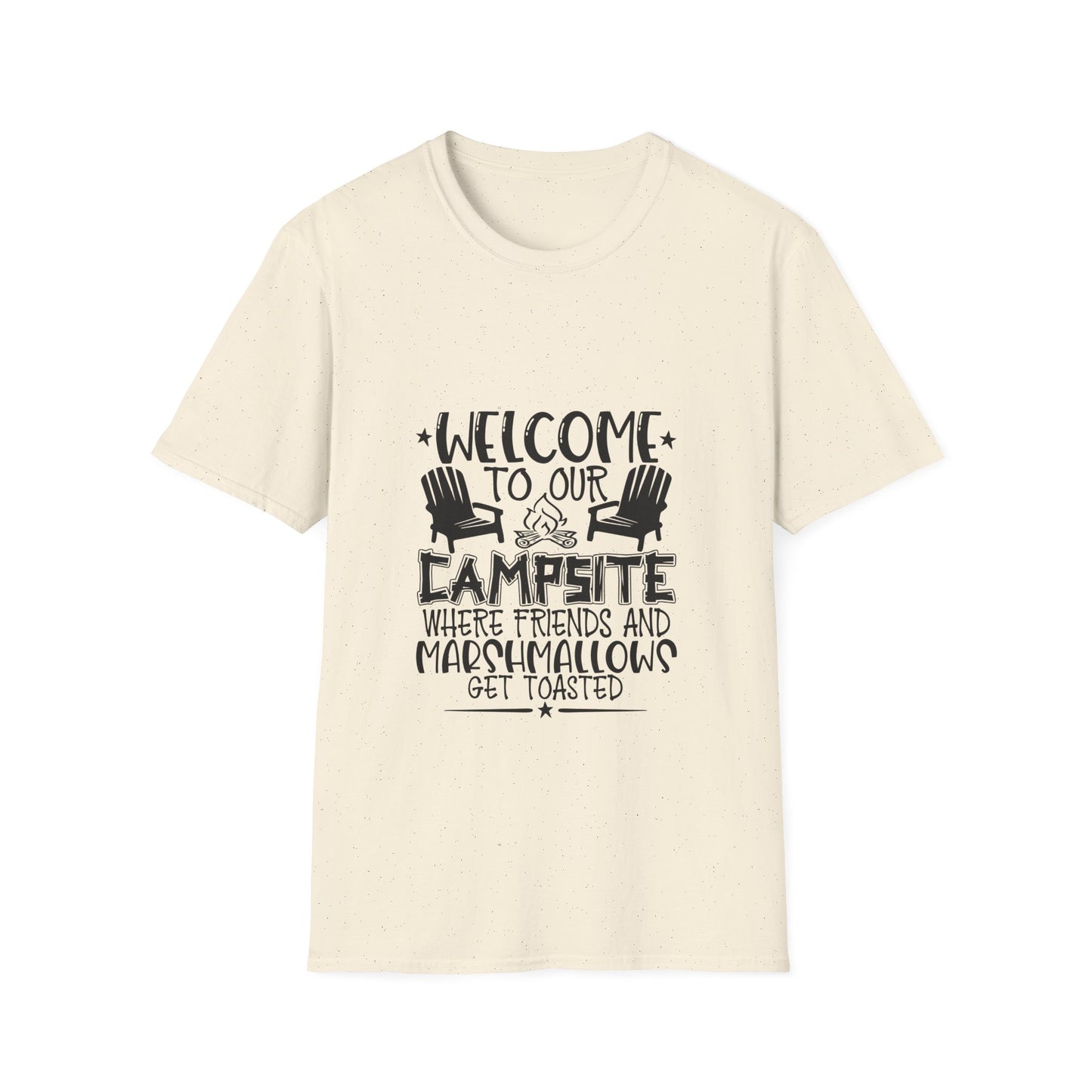Welcome to our Campsite Unisex Softstyle T-Shirt