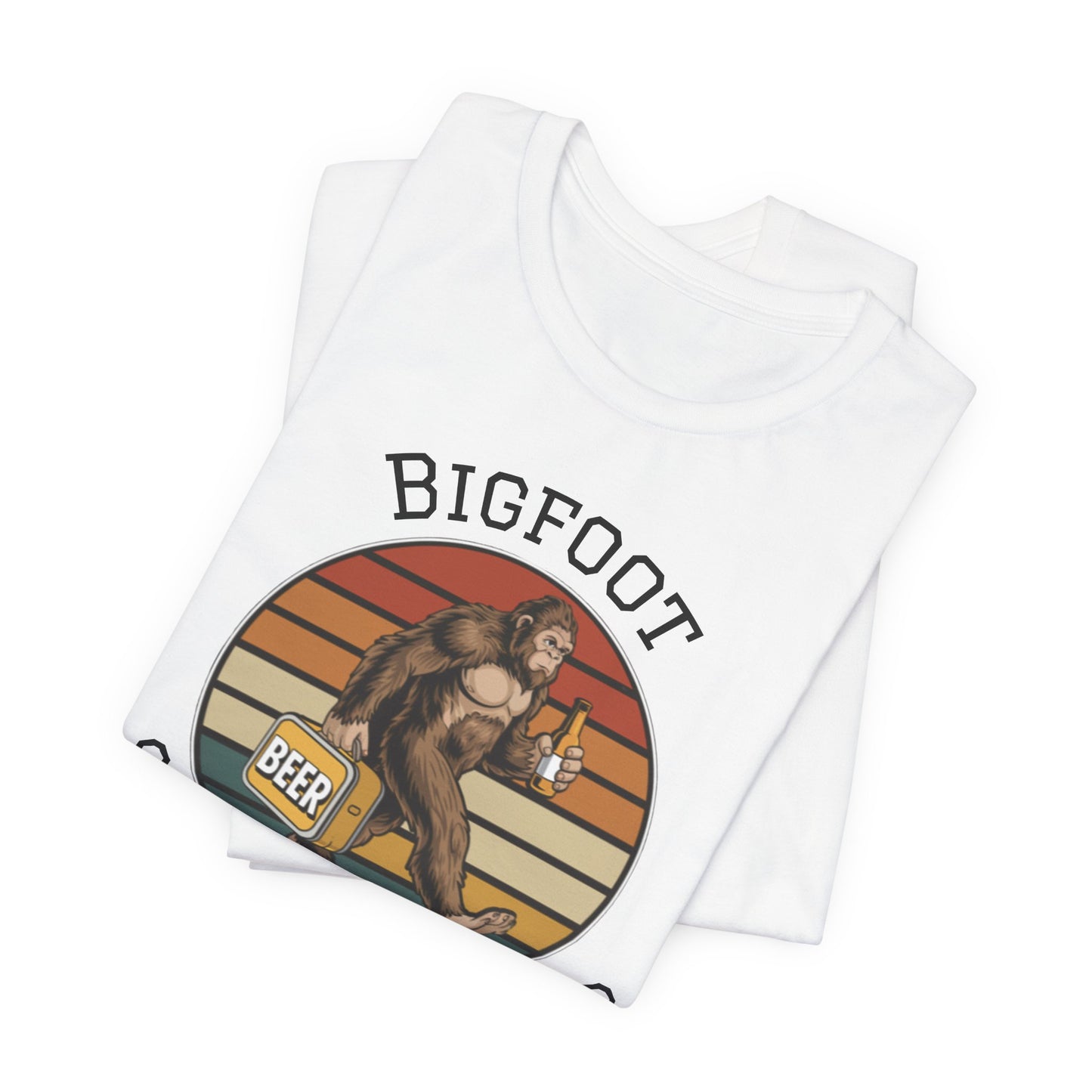 Bigfoot Stole My Beer T-Shirt – Funny Sasquatch Retro Beer Tee