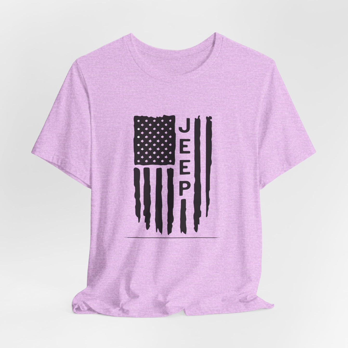 Jeep American Flag T‑Shirt — Distressed USA Off‑Road Tee